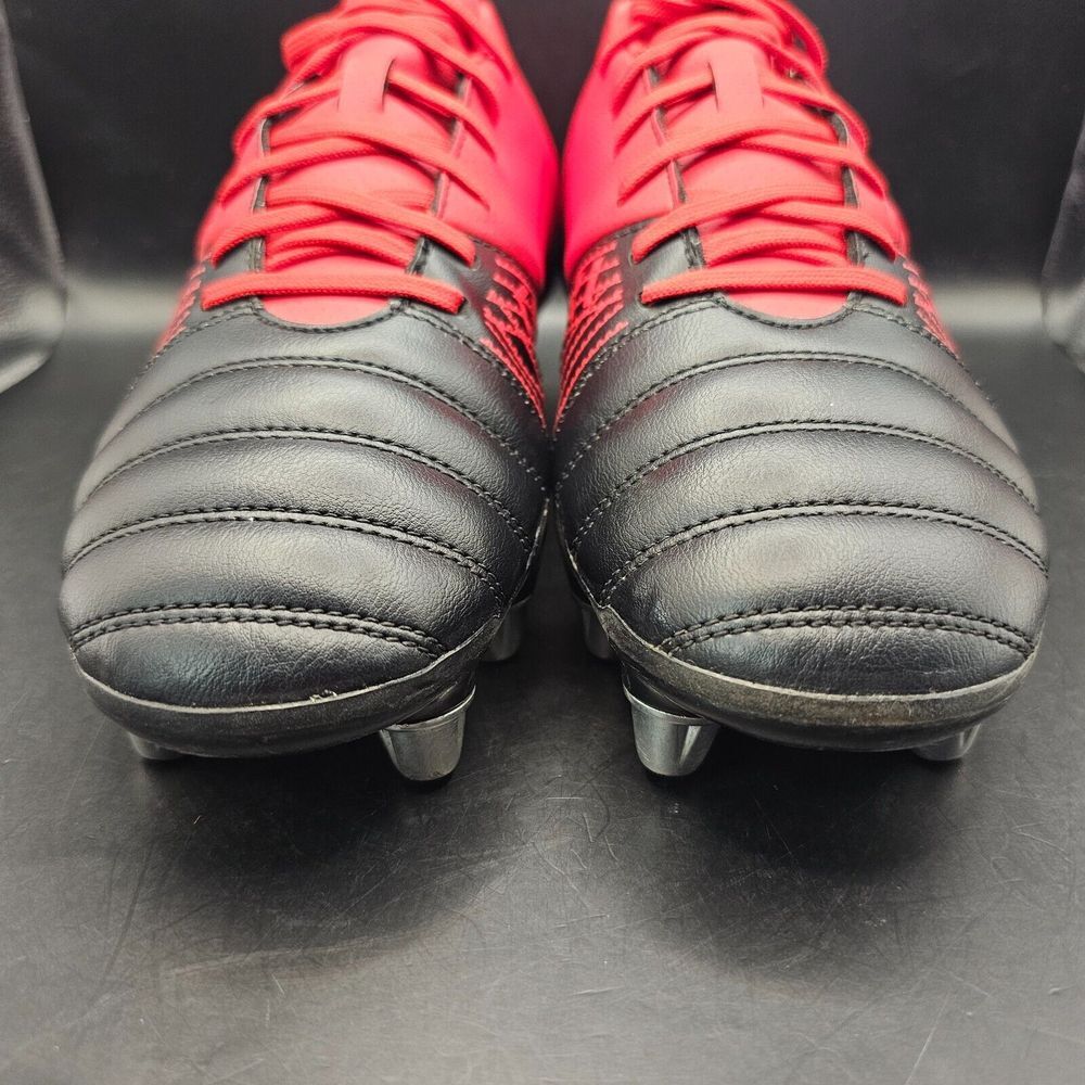 Adidas Kakari X-Kevlar 2 SG Black Red Sz 8 Football Soccer Rugby Cleat EF3397 - Picture 3 of 13